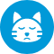 Icon of a sad cat